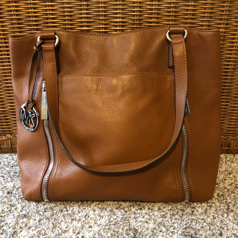 Michael Kors Leather Top Handle Tote